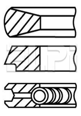 Set segmenti piston LP182 2606 STD ELPI